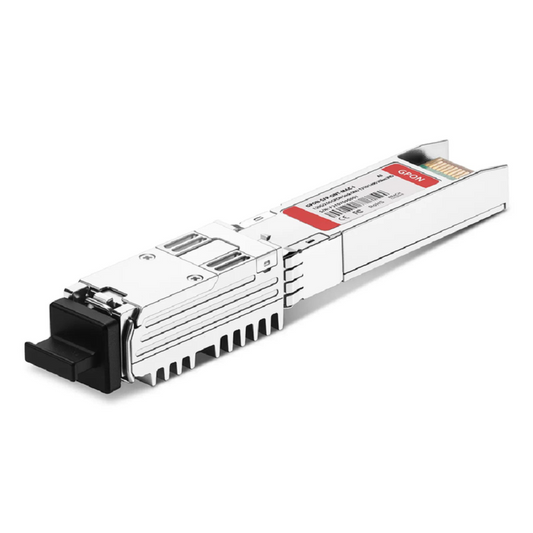 FyberOptix Arista Compatible GPON ONU Stick with MAC and Web Interface SFP 1310nm-TX/1490nm-RX 1.244G-TX/2.488G-RX Class B+ 20km DOM Simplex SC/APC SMF Optical Transceiver Module (Industrial)