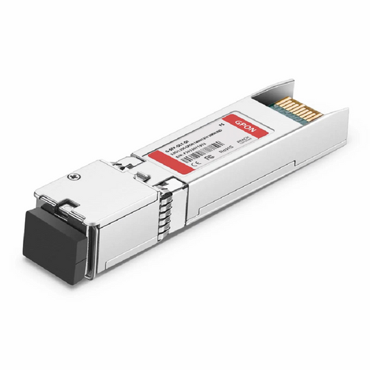 FyberOptix Generic Compatible XGSPON OLT SFP+ 1577nm-TX/1270nm-RX 9.953G-TX/9.953G-RX Class E1 20km DOM Simplex SC/UPC SMF Optical Transceiver Module (Industrial)