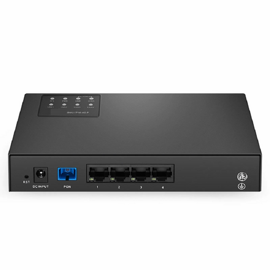 FyberOptix ONU1710-4G-P, XPON (GPON + EPON) SFU ONU with 1 x PON, 4 x GE PoE@55W