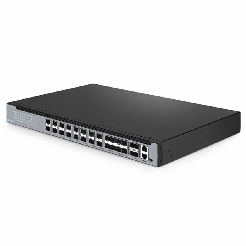 FyberOptix OLT3710-16XG2T, 16-Port XG(S)-PON OLT with 10G SFP+ and 100G QSFP28 Uplink Ports, Dual Power Supply, Broadcom Chip