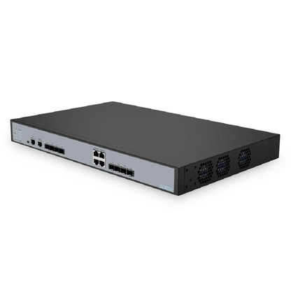 FyberOptix OLT3611-04GP4S, Layer 3 Feature 4-Port GPON OLT with 10G SFP+ Uplink Ports, AC/DC Power Supply