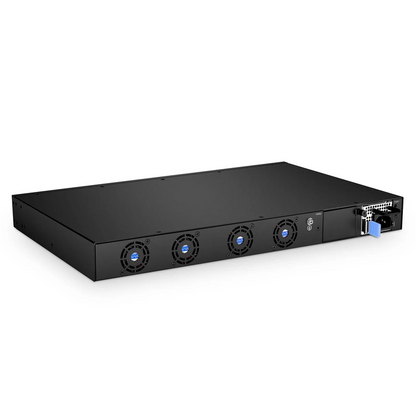 FyberOptix OLT3611-16GP2Q, Layer 3 Feature 16-Port GPON OLT with 10G SFP  40G QSFP+ Uplink Ports, AC/DC Power Supply