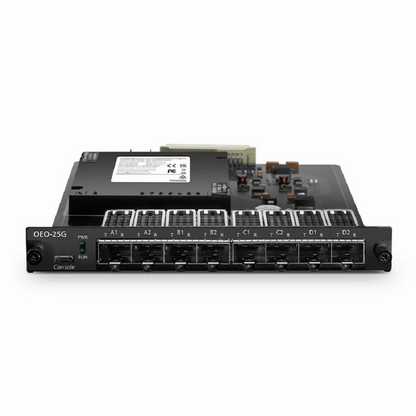 FyberOptix FMT4DL-OEO25GSFP28, 4 Channels WDM Transponder (Converter) for FMT Managed Chassis, 8 SFP28/SFP+ Slots