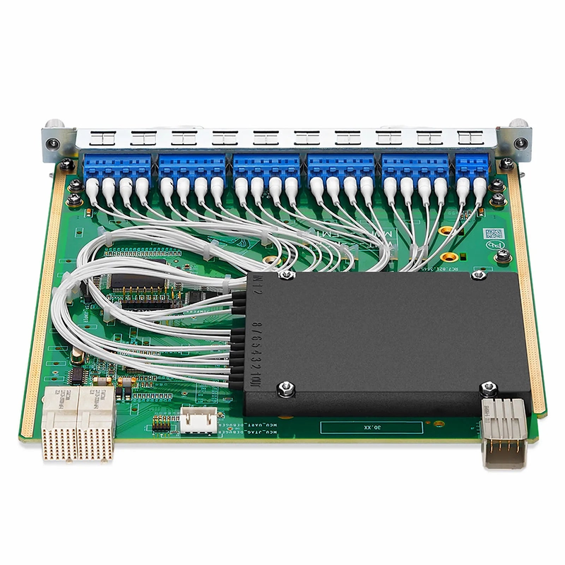 FyberOptix Customized 8 Channels Active DWDM Mux Demux, 100GHz, with Monitor Port and Cascade Port, LC/UPC, Dual Fiber, MS8100 Plug-in Module