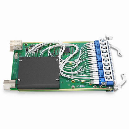 FyberOptix Customized 8 Channels Active DWDM Mux Demux, 100GHz, with Monitor Port and Cascade Port, LC/UPC, Dual Fiber, MS8100 Plug-in Module