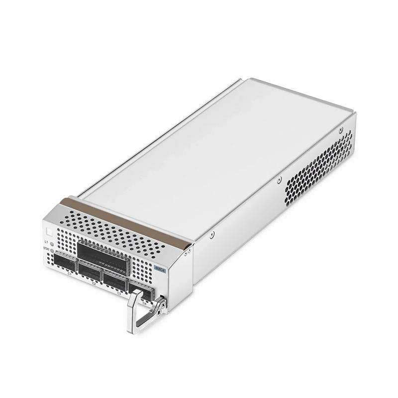 FyberOptix D7000 4MC4, 1 x 400G QSFP-DD or 4 x 100G QSFP28 to 1 x 400G CFP2 OTN Muxponder for D7000 Managed Chassis