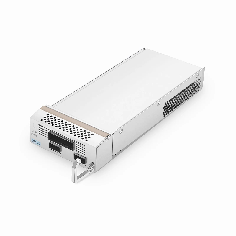 FyberOptix D7000 2MC2, 2 x 100G QSFP28 to 1 x 200G CFP2 OTN Muxponder for D7000 Managed Chassis