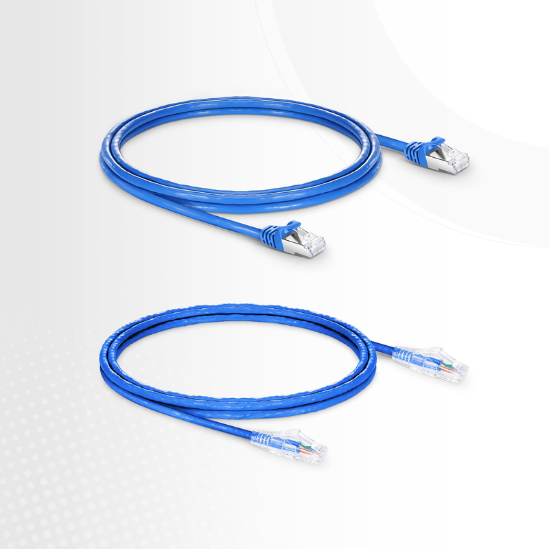 FyberOptix 25ft (7.6m) Cat6 24AWG Snagless Unshielded (U/UTP) LSZH Ethernet Network Patch Cable, Blue
