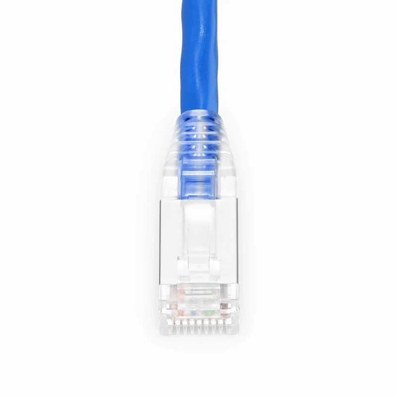 FyberOptix 20ft (6.1m) Cat6a 26AWG Snagless Shielded (S/FTP) CM/LSZH Ethernet Network Patch Cable, Blue