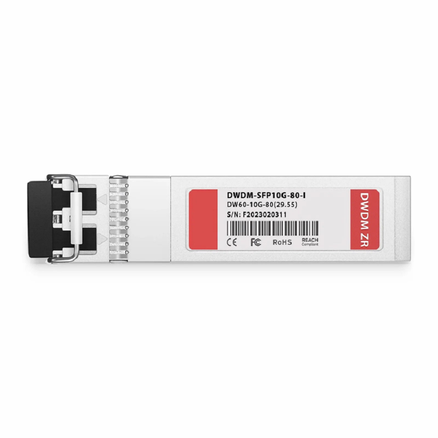 FyberOptix Cisco C60 DWDM-SFP10G-29.55-I Compatible SFP+ 10G DWDM 1529.55nm 100GHz 80km DOM Duplex LC/UPC SMF Optical Transceiver Module for Transmission (Industrial)