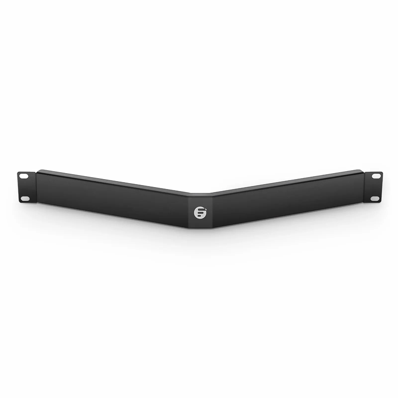FyberOptix Angled Filler Panel, 1U, Black (10 PCS/Pack)