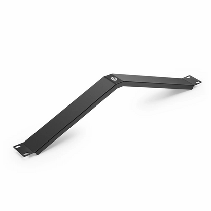 FyberOptix Angled Filler Panel, 1U, Black (10 PCS/Pack)