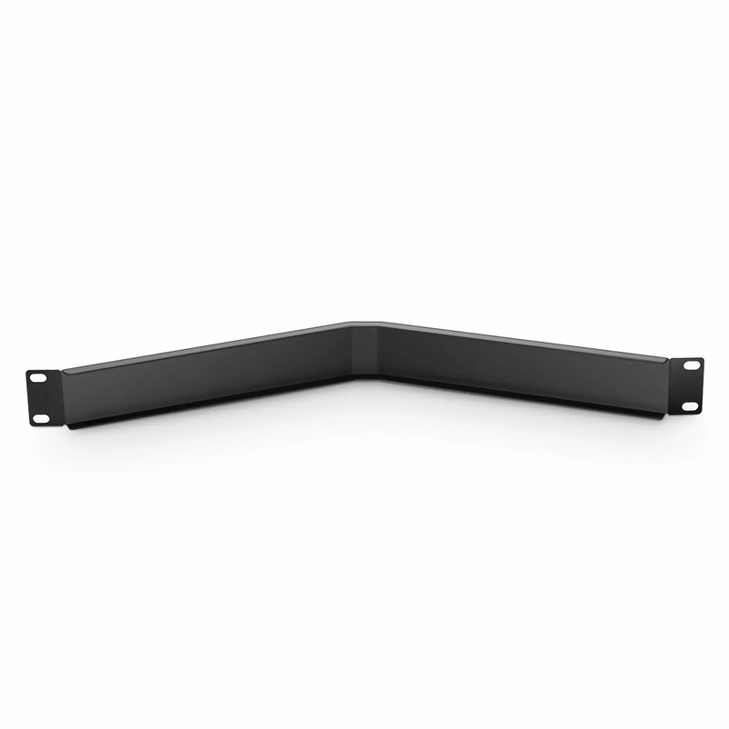 FyberOptix Angled Filler Panel, 1U, Black (10 PCS/Pack)