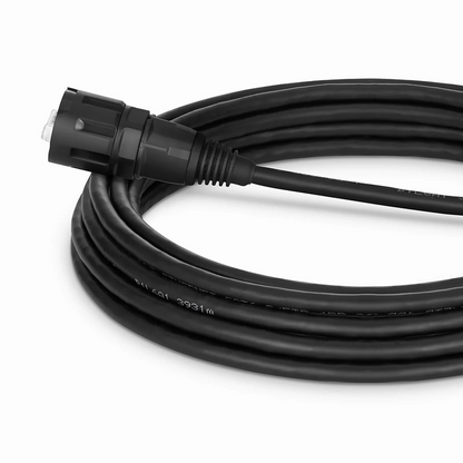 FyberOptix 16ft (5m) Industrial Cat6 Non-booted Shielded (SFTP) PVC IP65 Ethernet Network Patch Cable, Black