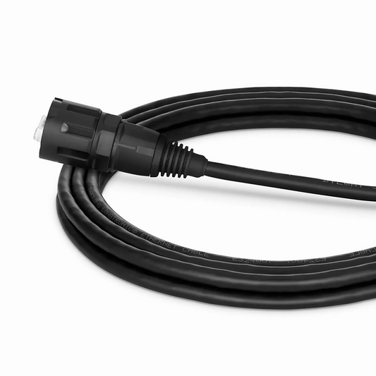 FyberOptix 10ft (3m) Industrial Cat6 Non-booted Shielded (SFTP) PVC IP65 Ethernet Network Patch Cable, Black