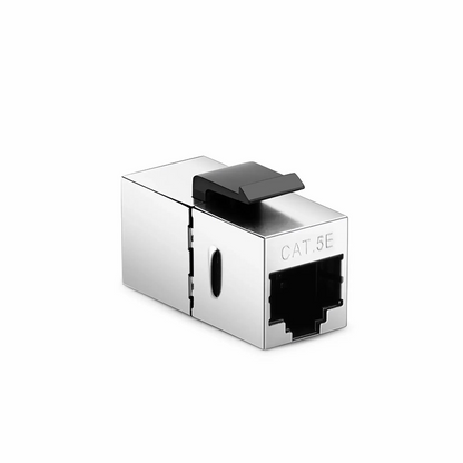 FyberOptix Cat5e Keystone RJ45 Coupler, Shielded, Female to Female Insert Inline Coupler