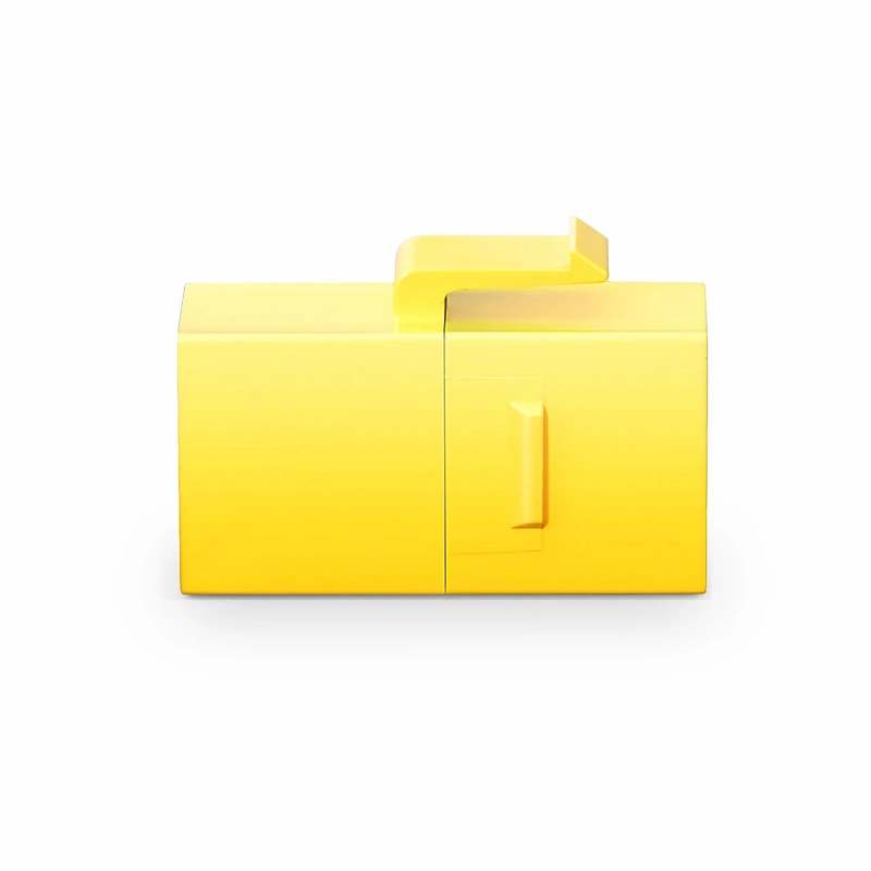 FyberOptix Cat6 Keystone RJ45 Coupler, Unshielded, Female to Female Insert Inline Coupler - Yellow (12pcs/Pack)