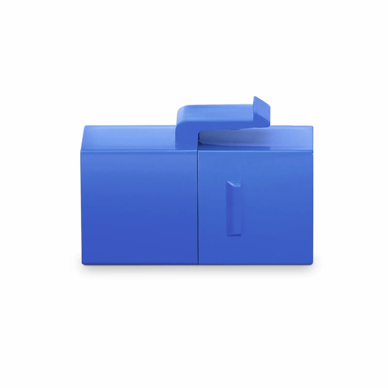 FyberOptix Cat6 Keystone RJ45 Coupler, Unshielded, Female to Female Insert Inline Coupler - Blue (12pcs/Pack)