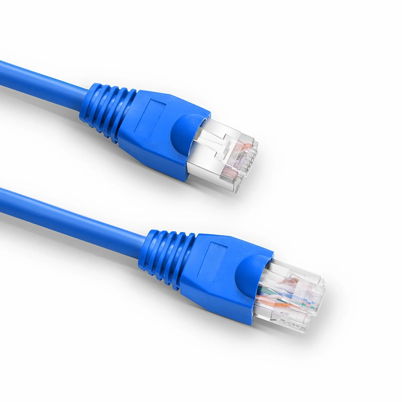 FyberOptix Cat5e/Cat6 RJ45 Strain Relief Boots, 5.5mm OD for Cat5e UTP 24AWG, Cat5e & Cat6 F/UTP 26AWG Ethernet Network Cable, Blue, 50PCS/Pack