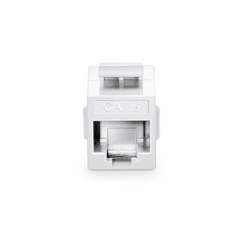 FyberOptix Cat6 Keystone RJ45 Coupler, Unshielded, Female to Female Insert Inline Coupler - White (12pcs/Pack)