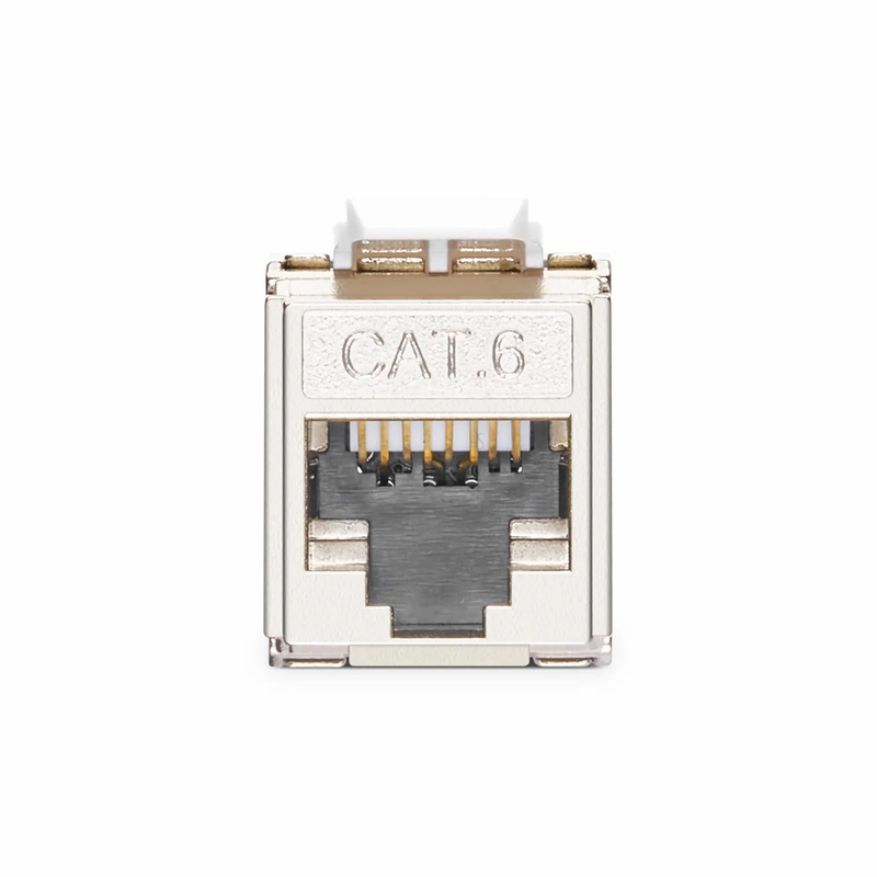 FyberOptix Mini Cat6 RJ45 (8P8C) Shielded Toolless Keystone Jack (12pcs/Pack)