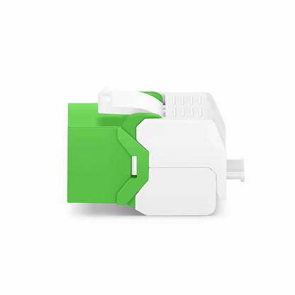 FyberOptix Cat6 RJ45 (8P8C) Unshielded Toolless Keystone Jack Module, Green (10 pcs/Pack)