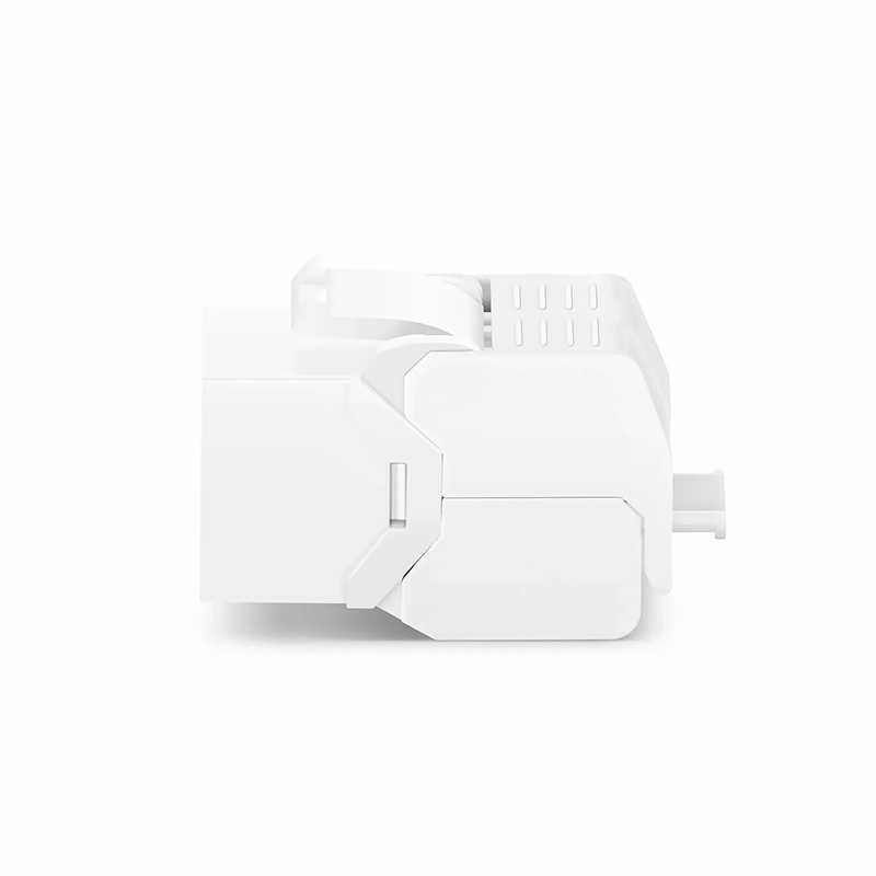 FyberOptix Cat6 RJ45 (8P8C) Unshielded Toolless Keystone Jack Module, White (10 pcs/Pack)