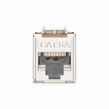 FyberOptix Mini Cat6a RJ45 (8P8C) Shielded Toolless Keystone Jack