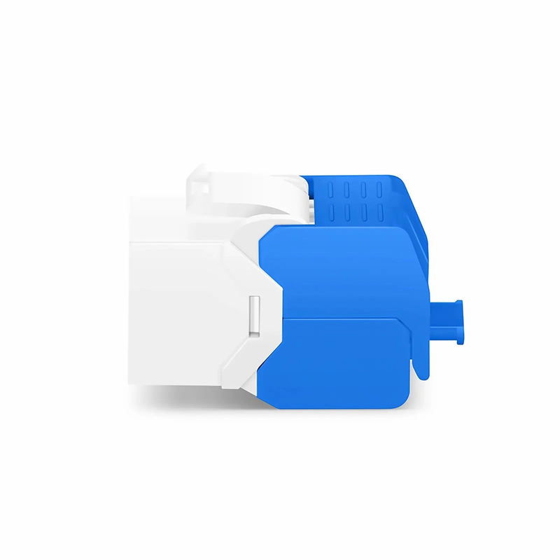 FyberOptix Cat6a RJ45 (8P8C) Unshielded Toolless Keystone Jack Module, White (10 pcs/Pack)