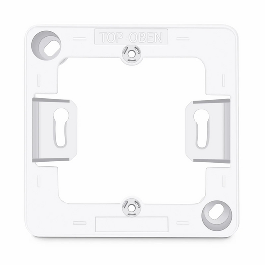 FyberOptix German-Style Single Gang Back Box, White, 3.35'' x 3.35''