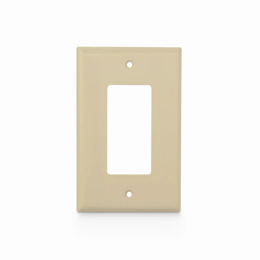 FyberOptix Single Gang FFSystemÃ¢â€žÂ¢ Screwless Faceplate Frame, White, 4.87"x2.95"