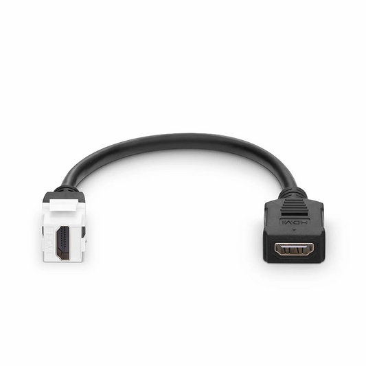 FyberOptix HDMI SyncEase Extension Adapter Cable, White