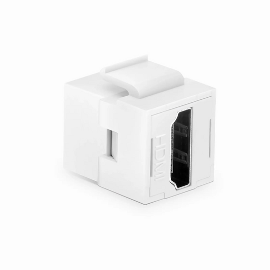 FyberOptix HDMI Feedthrough SyncEase Connector, White Housing