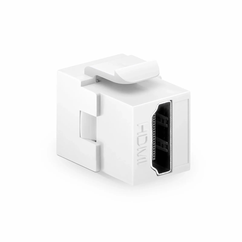 FyberOptix HDMI Feedthrough SyncEase Connector, White Housing