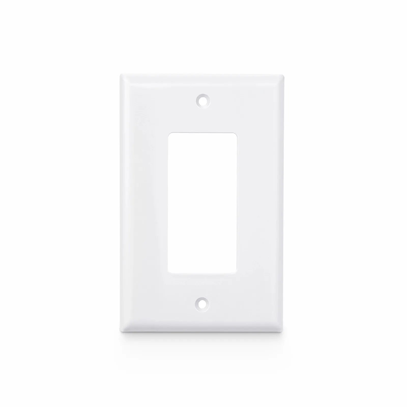FyberOptix Single Gang Faceplate Frame, White, 4.87'' x 2.95''