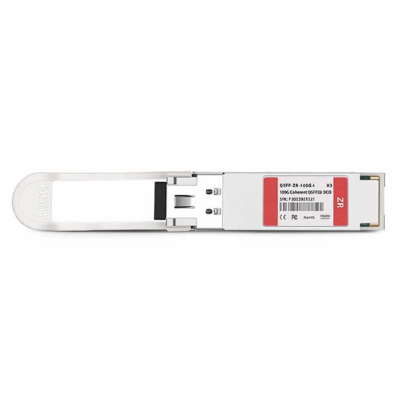 FyberOptix Juniper Networks Compatible QSFP28 DCO 100G DWDM C-band Tunable Coherent 80km DOM Duplex LC/UPC SMF Optical Transceiver Module for Transmission(Industrial)