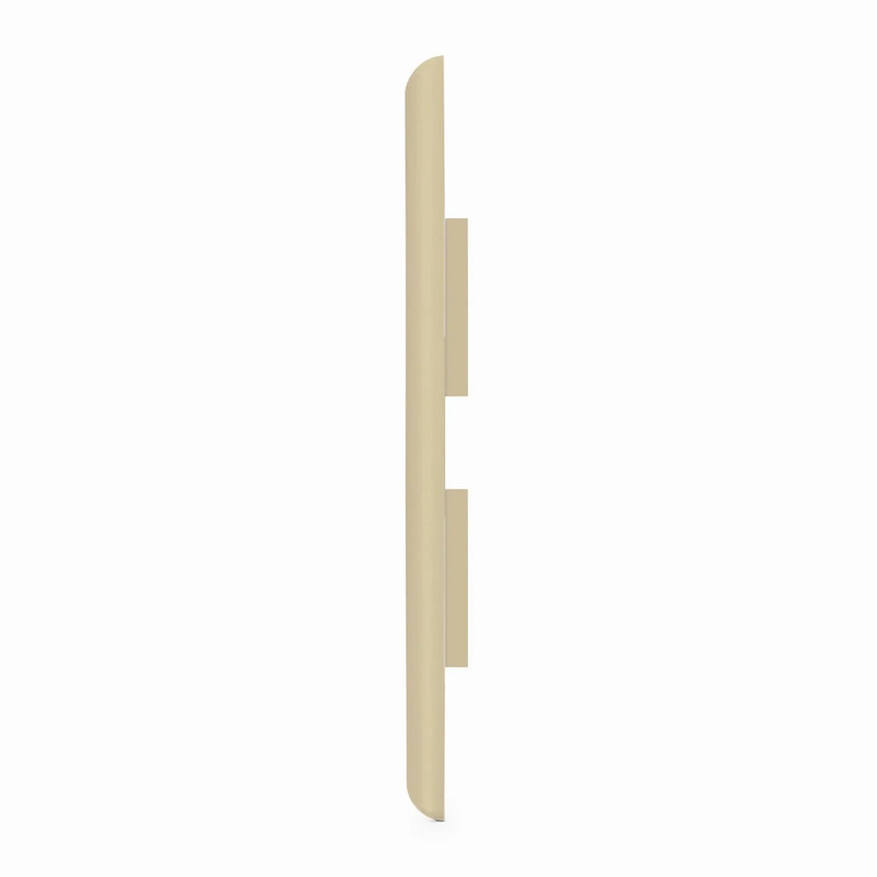 FyberOptix SyncEase Single Gang Four Port Keystone Faceplate, Label Pockets, Ivory