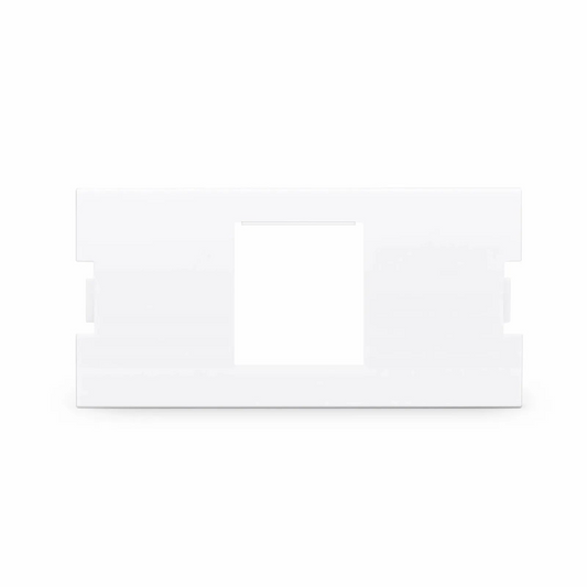 FyberOptix 1-Port MOS Adapter, 1 Unit High, White