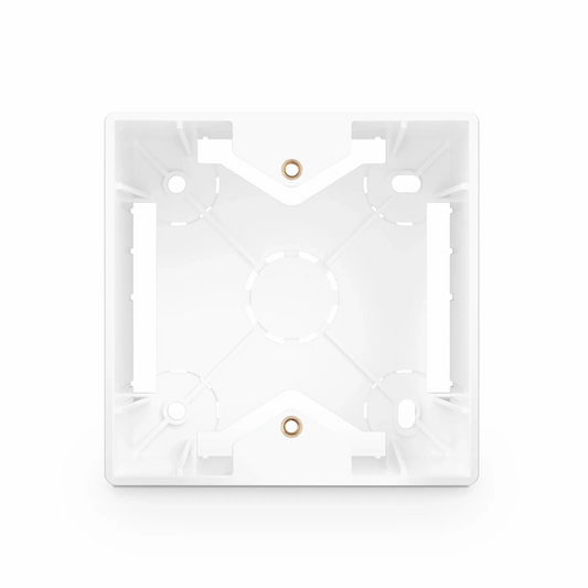 FyberOptix French-style Single Gang Back Box, White, 3.38" x 3.38"