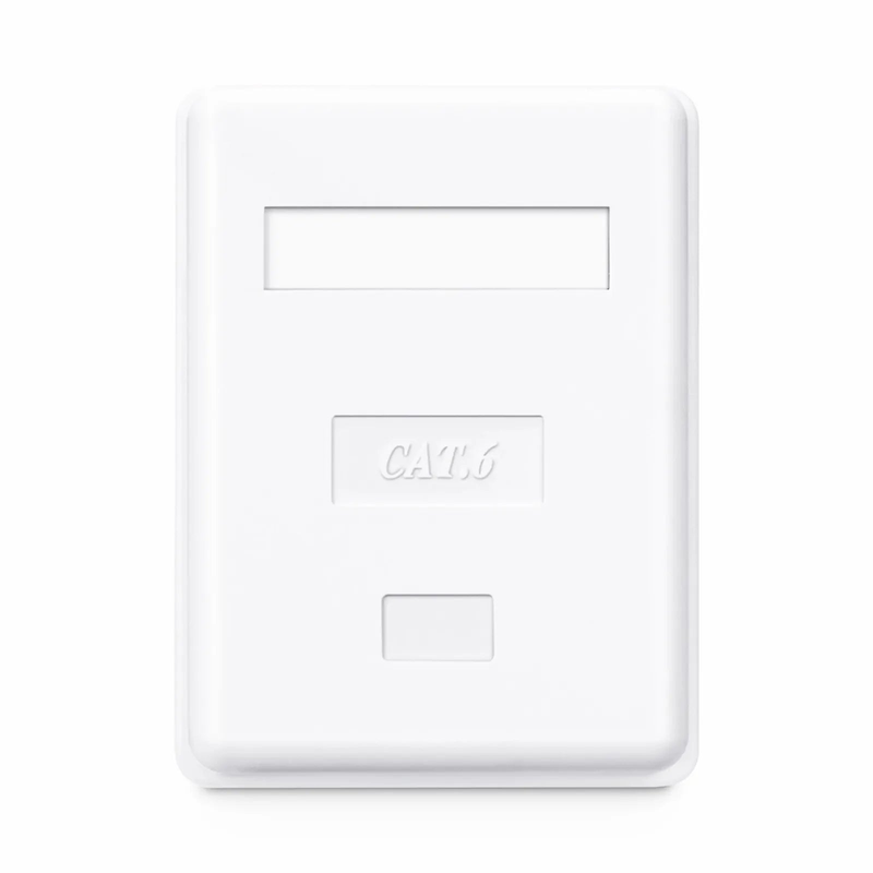 FyberOptix Cat6 RJ45 Unshielded Surface Mount Box, 1 Port, White