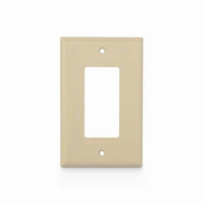 FyberOptix Single Gang FFSystem Screwless Faceplate Frame, White, 4.87"x2.95"