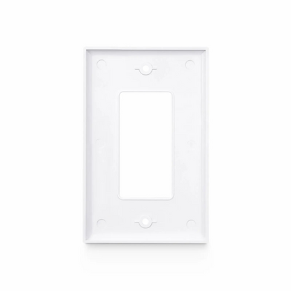 FyberOptix Single Gang Faceplate Frame, White, 4.87'' x 2.95''