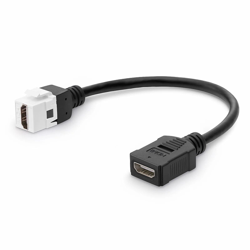 FyberOptix HDMI SyncEase Extension Adapter Cable, White