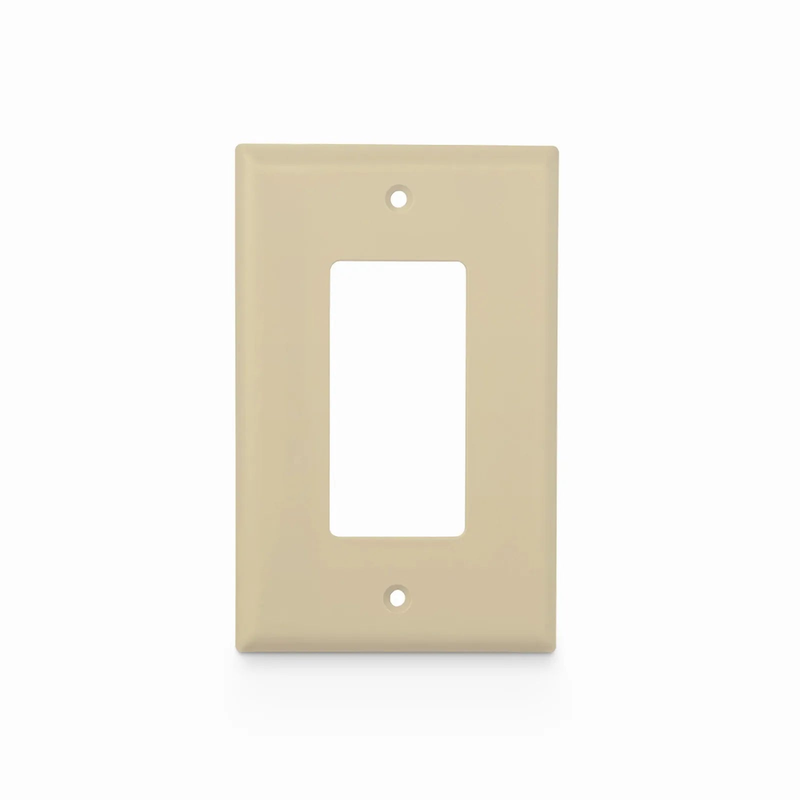 FyberOptix Single Gang FFSystemÃ¢â€žÂ¢ Screwless Faceplate Frame, White, 4.87"x2.95"