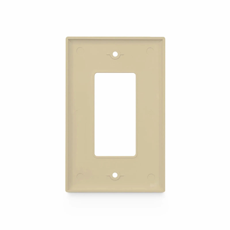 FyberOptix Single Gang FFSystem Screwless Faceplate Frame, White, 4.87"x2.95"