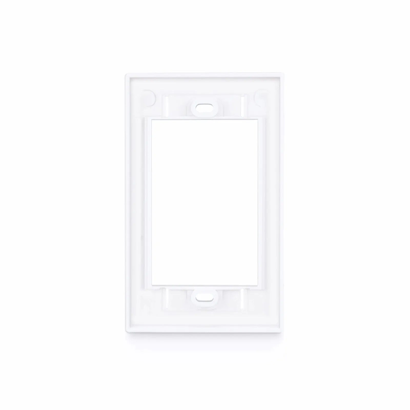 FyberOptix Single-Gang MOS Faceplate Frame, White