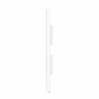 FyberOptix Single Gang Keystone Faceplate, Label Pockets, 2 Ports, White, 4.49'' x 2.76''