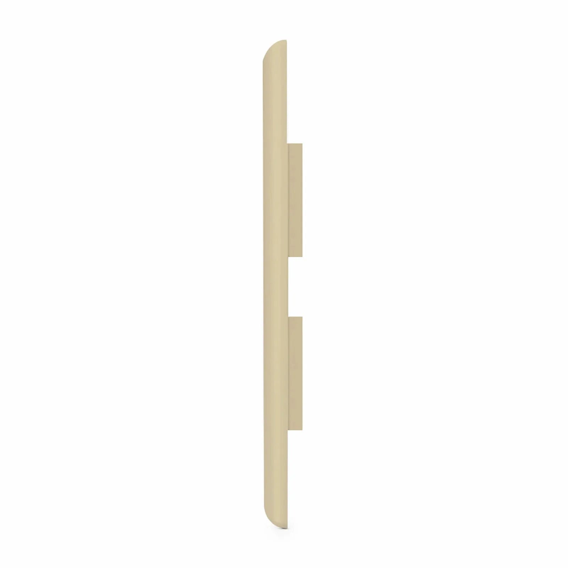 FyberOptix SyncEase Single Gang Two Port Keystone Faceplate, Label Pockets, Ivory