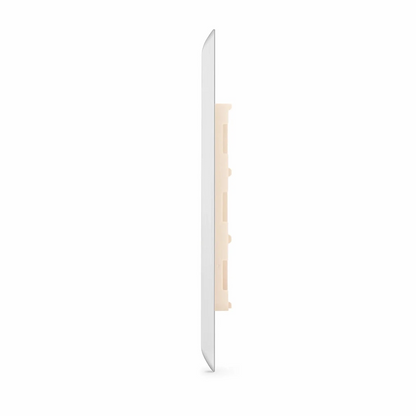 FyberOptix SyncEase Stainless Steel Two Port Keystone Single Gang Wall Plate