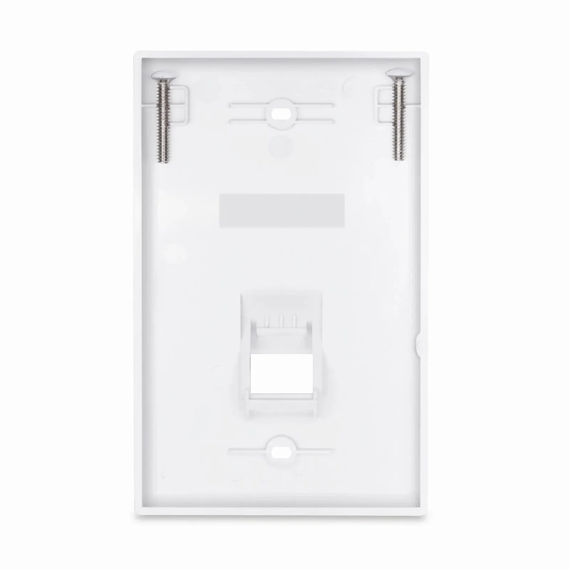 FyberOptix SyncEase One Port Keystone Single Gang Wall Plate, White